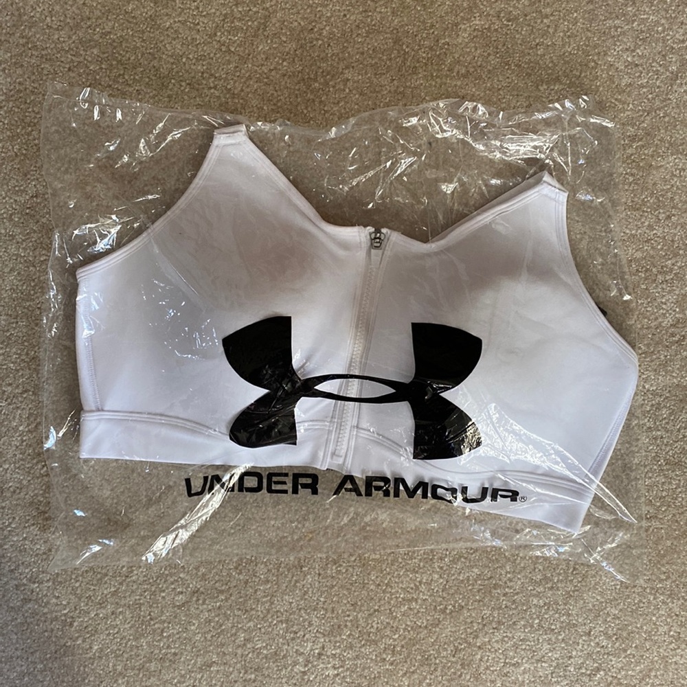 NWT Women's UA Continuum High Zip Sports Bra